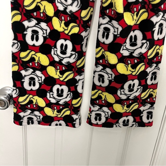DISNEY plush pajama pants mickey mouse character soft thick fleece lounge pant - Picture 7 of 8